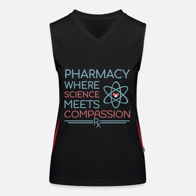 Pharmacy where science meets compassion Women's Functional Contrast Tank Top