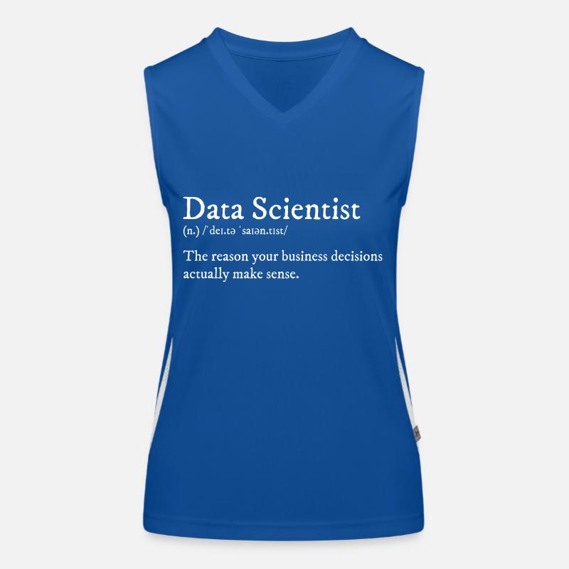 Design für Data Scientists Funktionelles Kontrast-Tank Top für Frauen