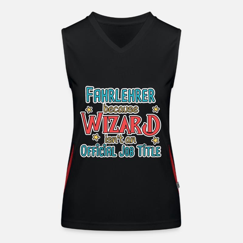 Instructeur de conduite Wizard Auto-école Débardeur respirant contrasté Femme