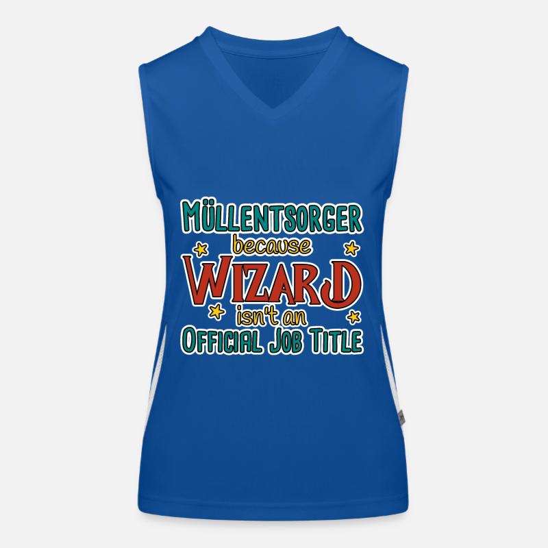 Müllentsorger Wizard Funktionelles Kontrast-Tank Top für Frauen