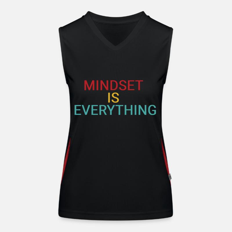 Mindset ist alles Funktionelles Kontrast-Tank Top für Frauen