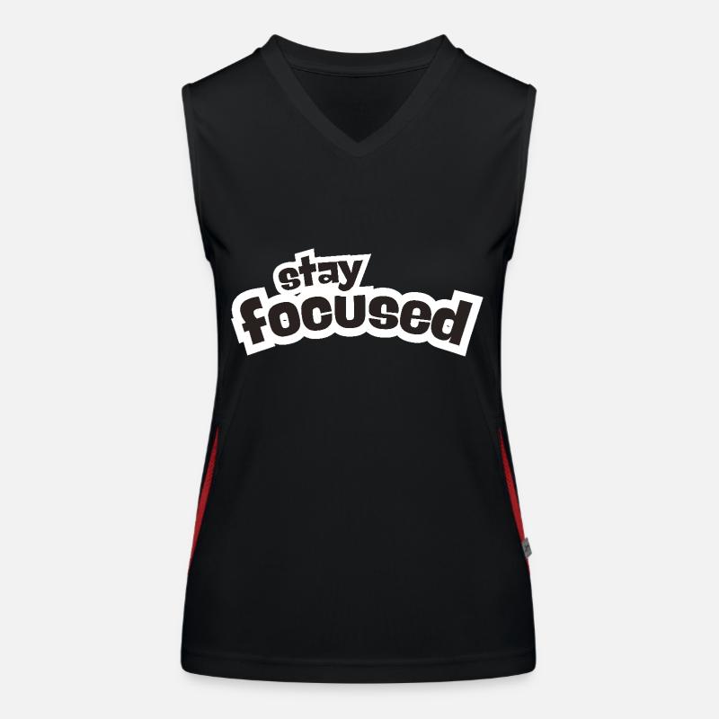 Restez concentré Débardeur respirant contrasté Femme