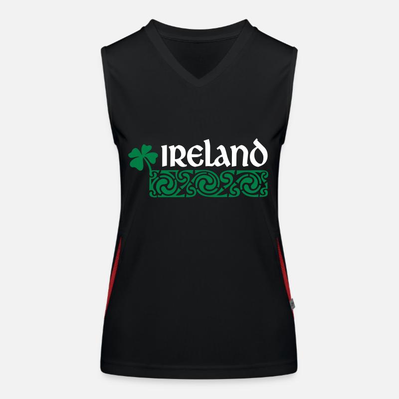 Irland Funktionelles Kontrast-Tank Top für Frauen