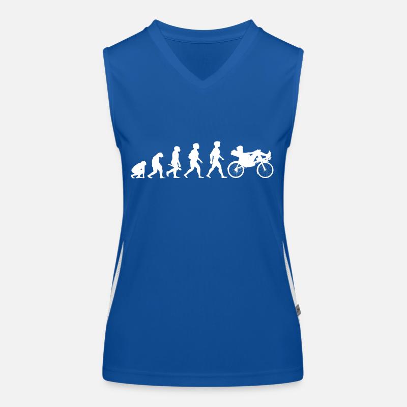 Evolution couché vélo couché cyclisme vélo Débardeur respirant contrasté Femme