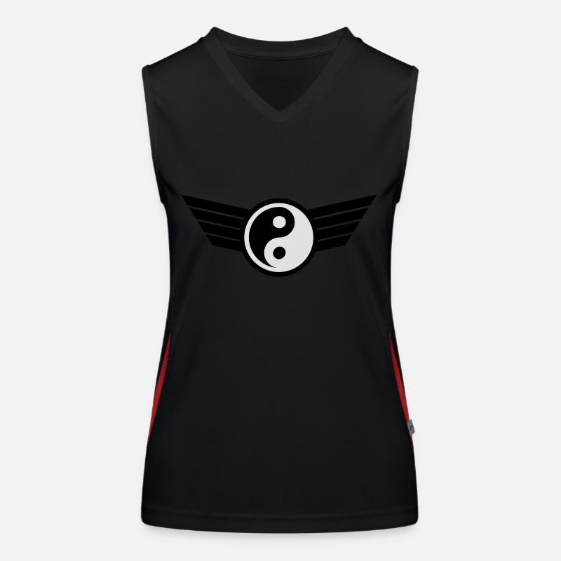 Yin Yang Débardeur respirant contrasté Femme