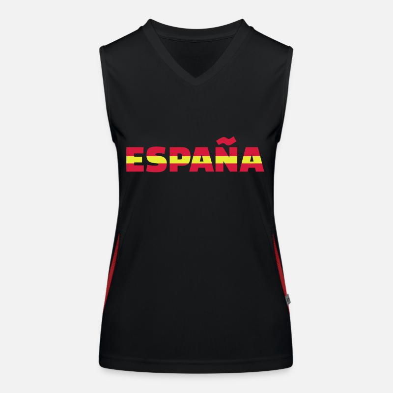 Spanien Funktionelles Kontrast-Tank Top für Frauen