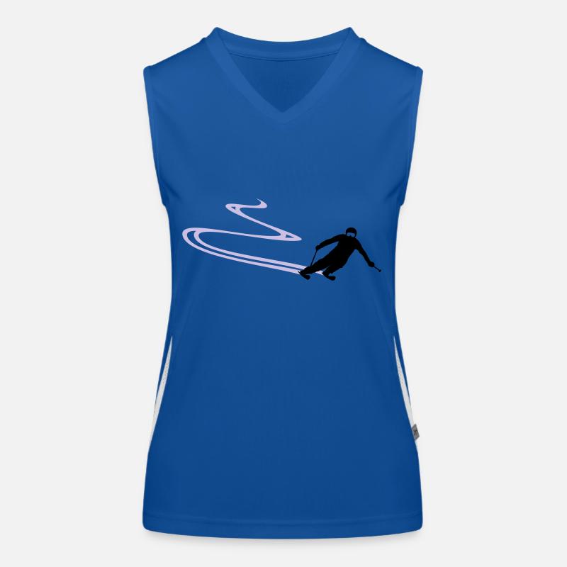 Sport - Skifahrer Funktionelles Kontrast-Tank Top für Frauen