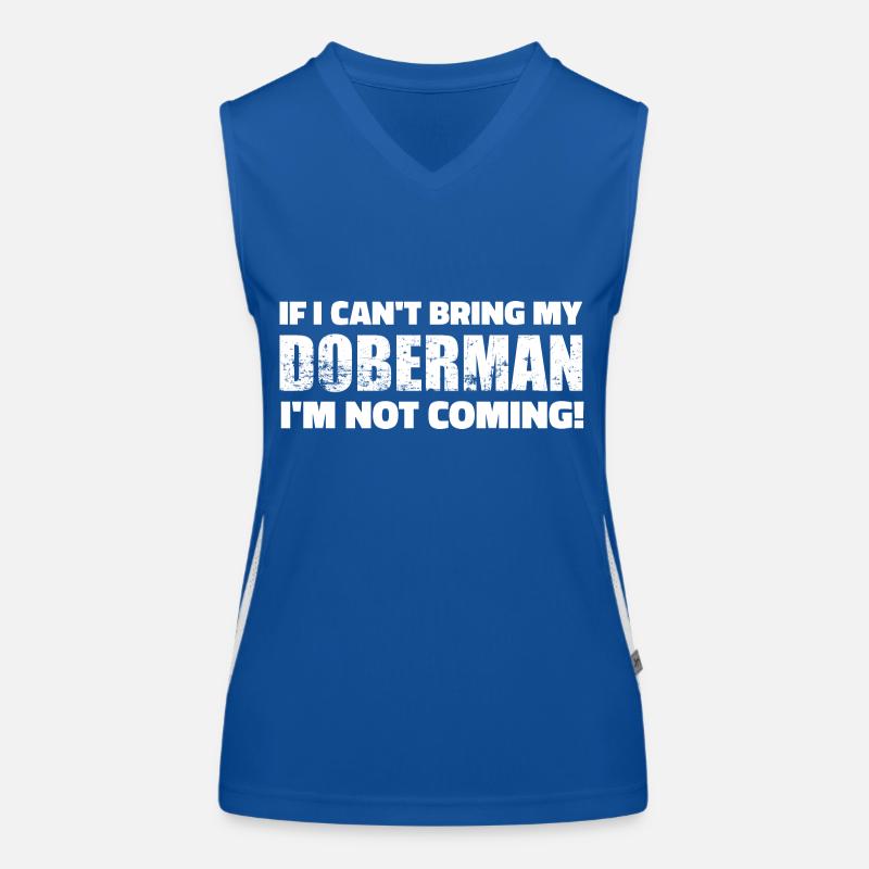 Dobermann Funktionelles Kontrast-Tank Top für Frauen