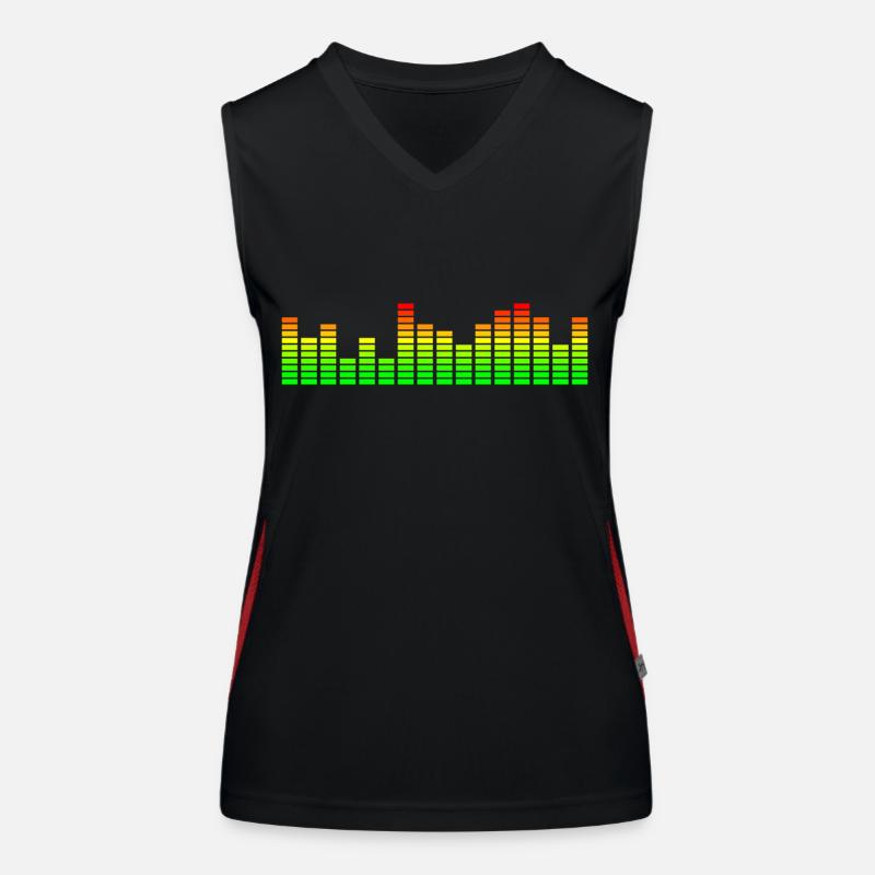 Égaliseur et visualiseur de musique Débardeur respirant contrasté Femme
