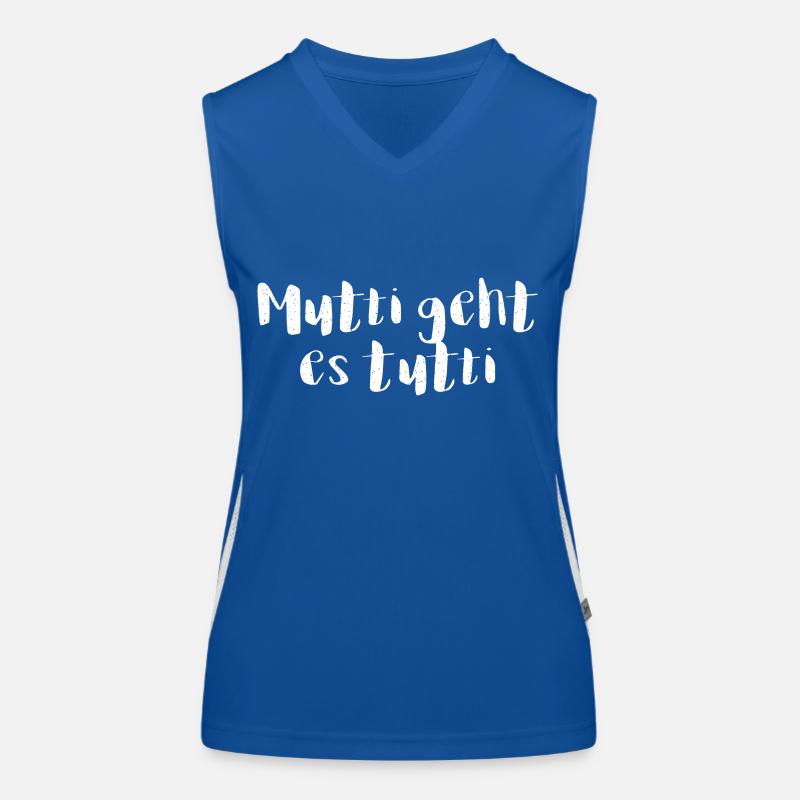 Mutti geht es tutti lustiger Spruch Mama Mutter Funktionelles Kontrast-Tank Top für Frauen