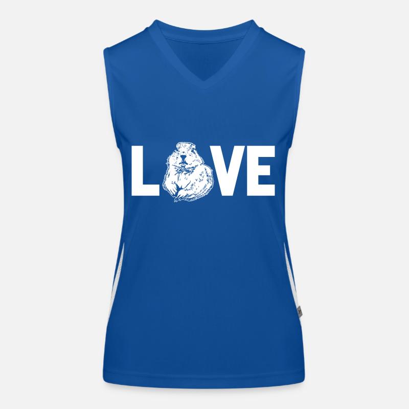 Chien de prairie Débardeur respirant contrasté Femme