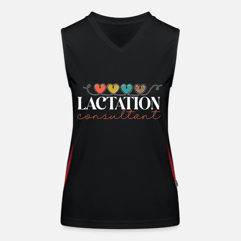 Lactation Consultant IBCLC Women's Functional Contrast Tank Top