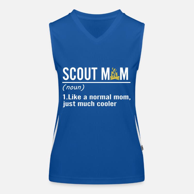 Scouting Lustige Pfadfindermutter Definition Funktionelles Kontrast-Tank Top für Frauen