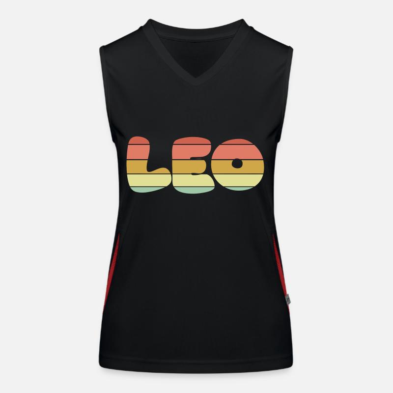 texture de coucher de soleil Lion Débardeur respirant contrasté Femme