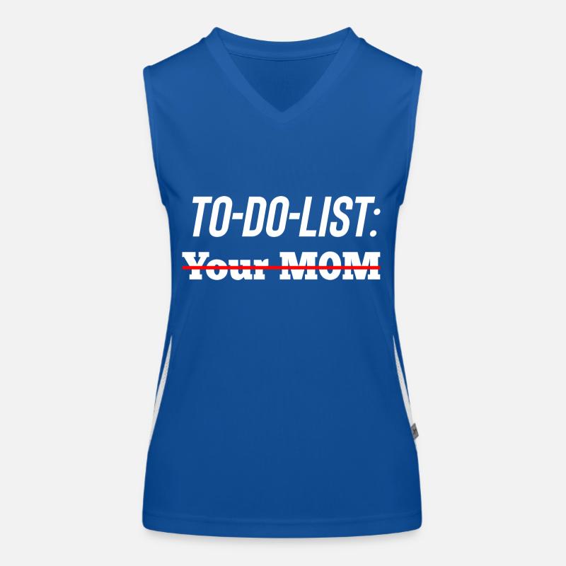 To-Do-List Funktionelles Kontrast-Tank Top für Frauen