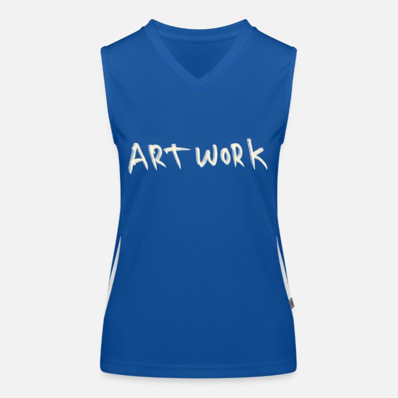 Artwork Funktionelles Kontrast-Tank Top für Frauen