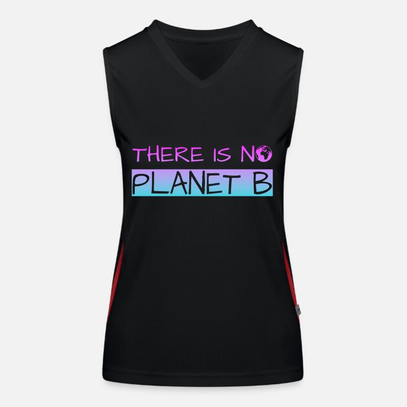 There is no Planet B Funktionelles Kontrast-Tank Top für Frauen