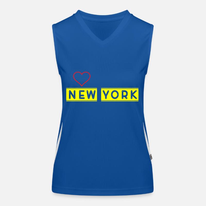 new York Women's Functional Contrast Tank Top