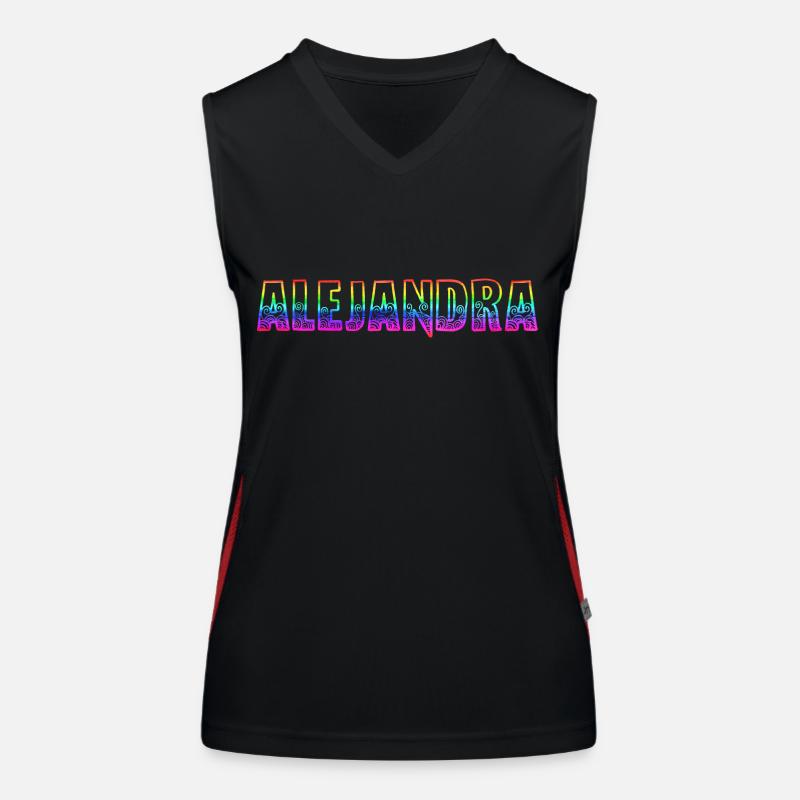 alejandra rs rainbow Women's Functional Contrast Tank Top