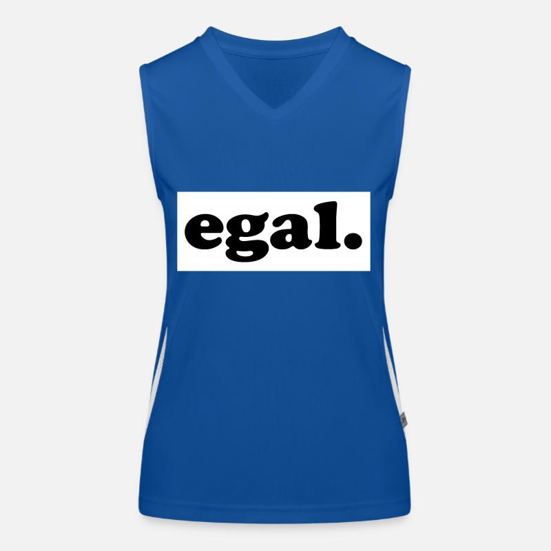 Egal Schlager Spruch Parodie Geschenk Idee Party Funktionelles Kontrast-Tank Top für Frauen