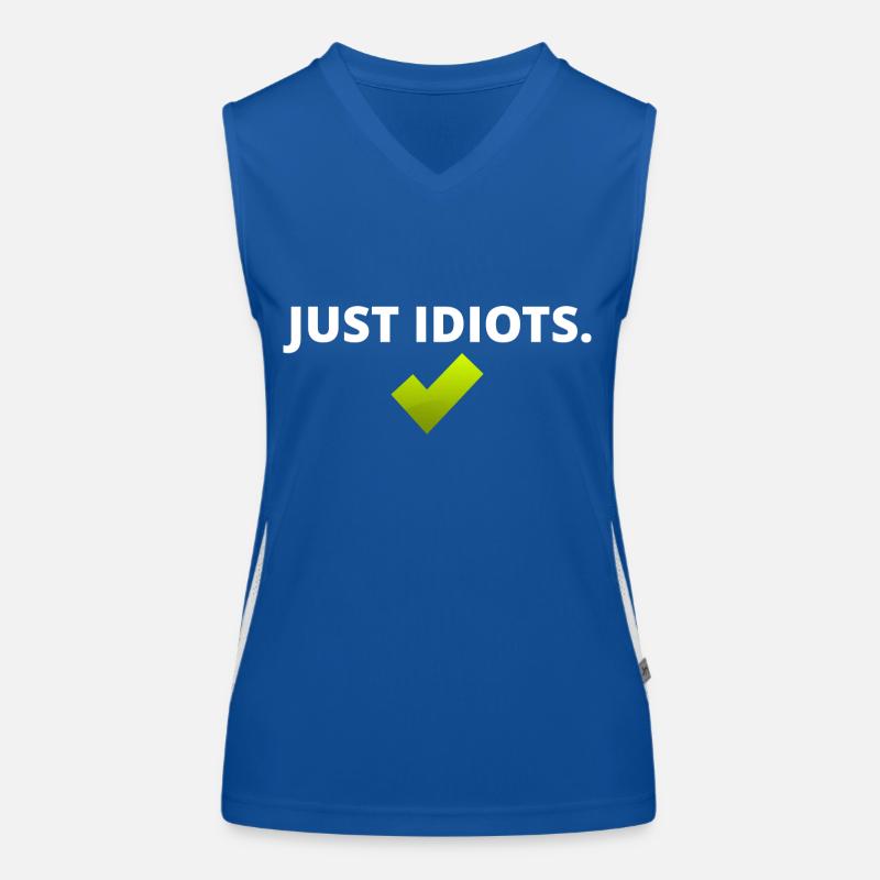 Just Idiots Design Women's Functional Contrast Tank Top
