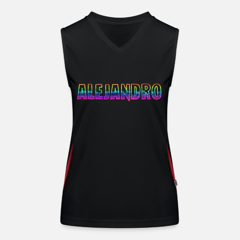 alejandro rs regenbogen Funktionelles Kontrast-Tank Top für Frauen
