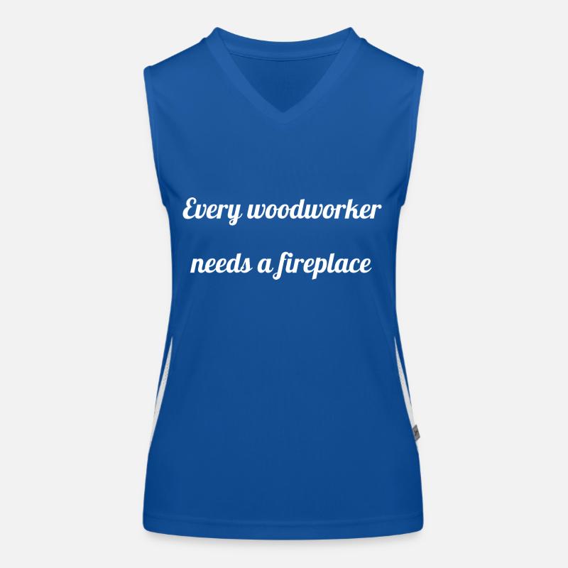 birthday gift carpenter jokes Funktionelles Kontrast-Tank Top für Frauen