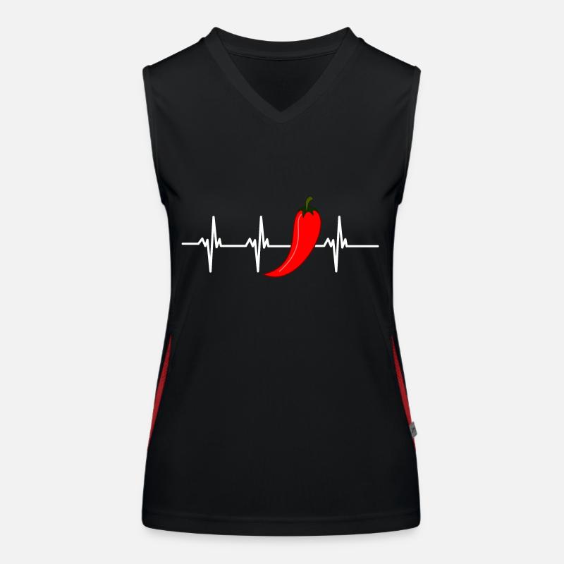 chilli heartbeat Women's Functional Contrast Tank Top