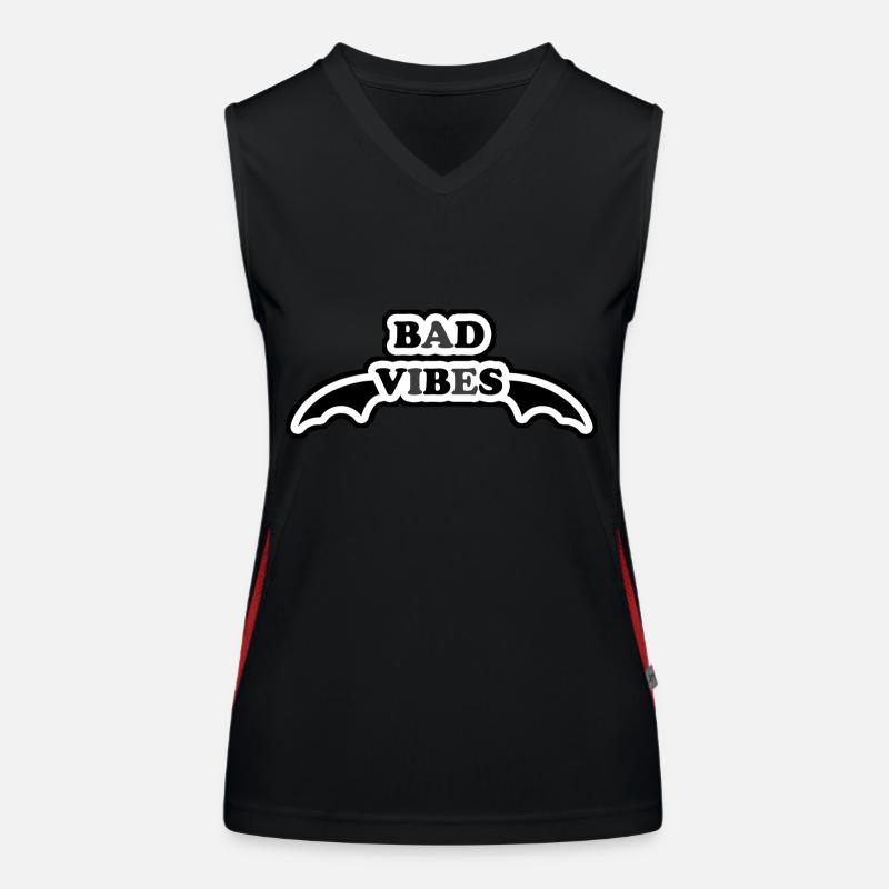 bad vibes Funktionelles Kontrast-Tank Top für Frauen