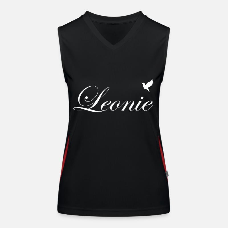 Léonie beau nom Blanc Débardeur respirant contrasté Femme