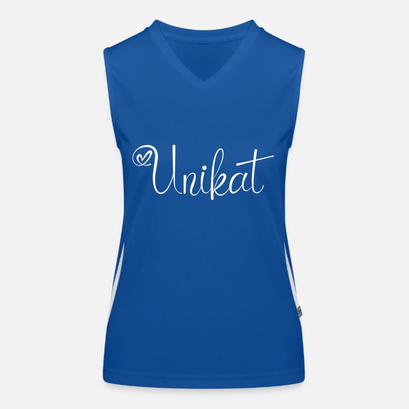 Unique White Women's Functional Contrast Tank Top