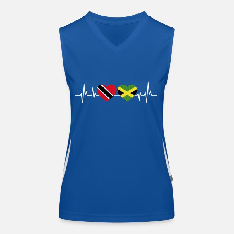 Drapeau de Trinité-et-Tobago Débardeur respirant contrasté Femme