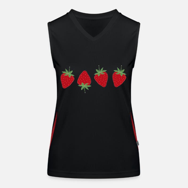 Erdbeere Erdbeere Funktionelles Kontrast-Tank Top für Frauen