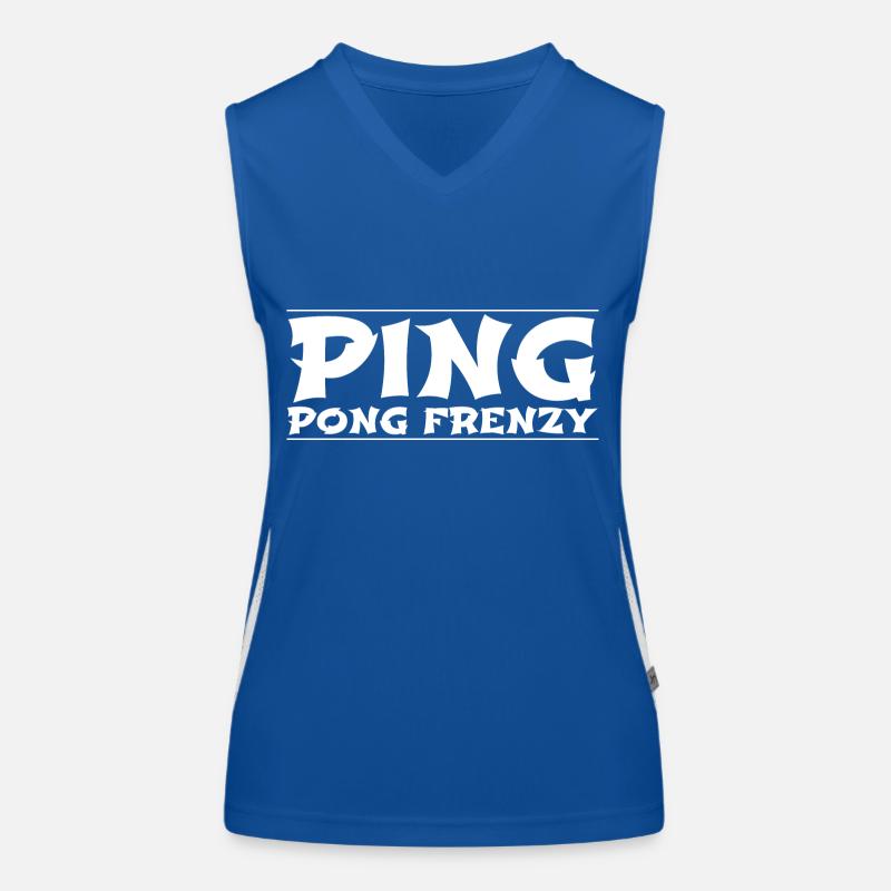 Ping-pong Règles du tennis de table Fun Débardeur respirant contrasté Femme