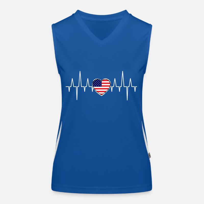The American frequency Women's Functional Contrast Tank Top