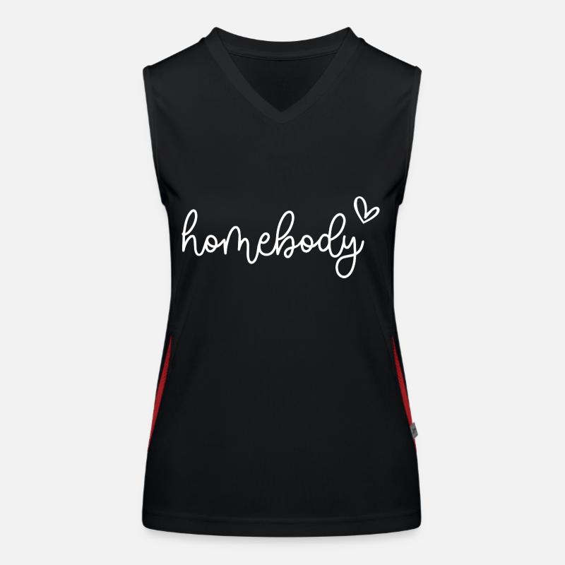 Casanier Coeur Cosy Vibes Script Art Débardeur respirant contrasté Femme