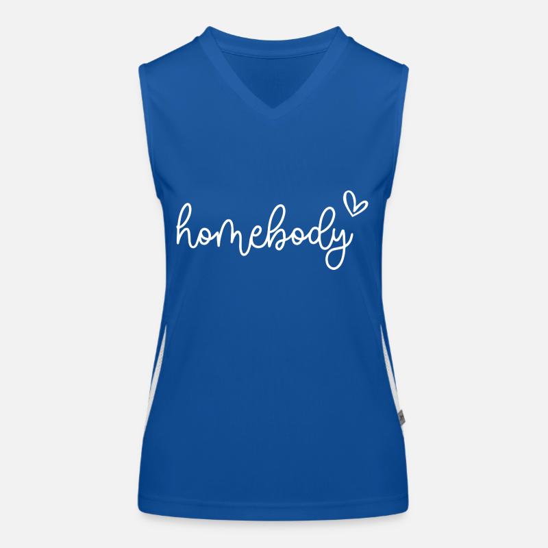 Stubenhocker Herz Gemütlich Vibes Script Kunst Funktionelles Kontrast-Tank Top für Frauen