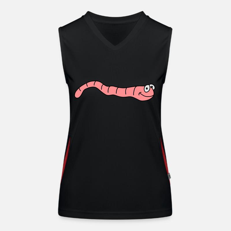 Funny Worm Women's Functional Contrast Tank Top