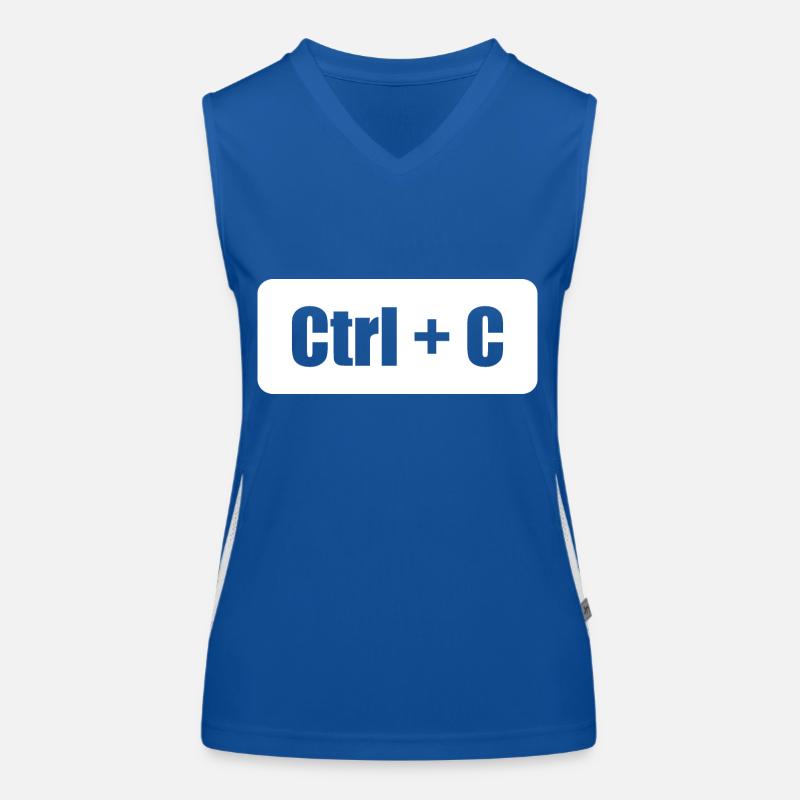 Ctrl C Ctrl V father son parent child partner look Women's Functional Contrast Tank Top