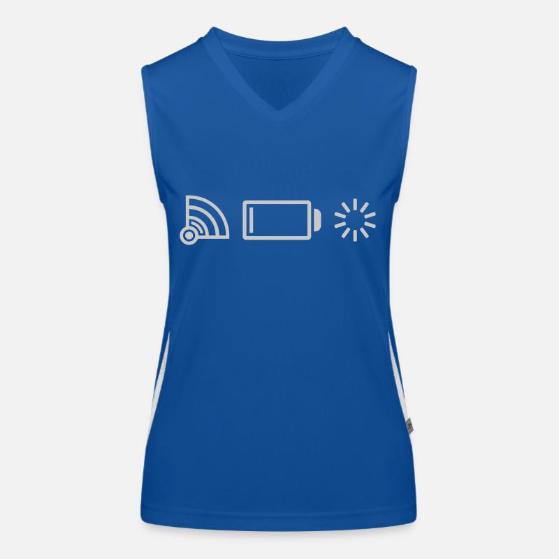 Logos pas de batterie de connexion Débardeur respirant contrasté Femme
