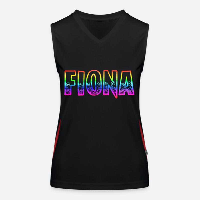 fiona rs regenbogen Funktionelles Kontrast-Tank Top für Frauen