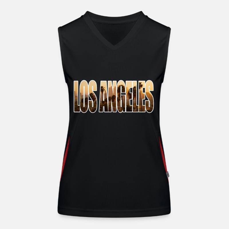 los angeles Funktionelles Kontrast-Tank Top für Frauen