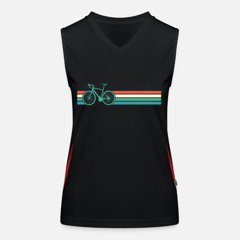 Vélo Vintage Rétro Débardeur respirant contrasté Femme