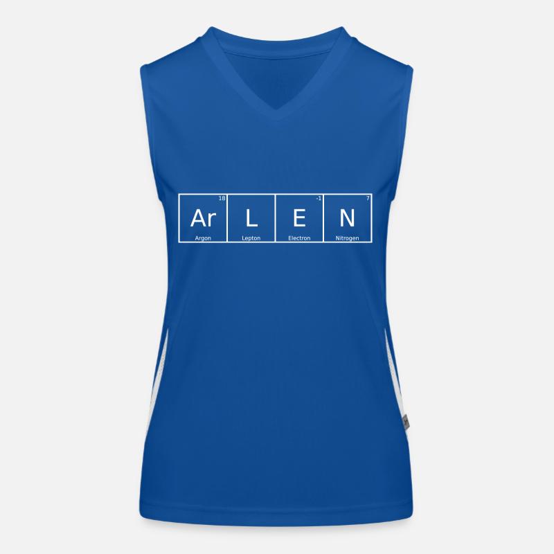 Arlen Name First Name Chemistry Periodic Table Elements Women's Functional Contrast Tank Top