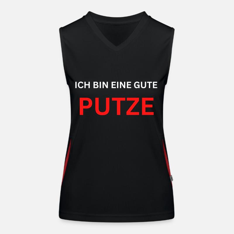 Ich bin eine gute Putze Funktionelles Kontrast-Tank Top für Frauen