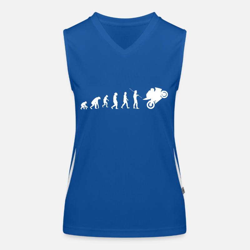 Motorcycle evolution Women's Functional Contrast Tank Top