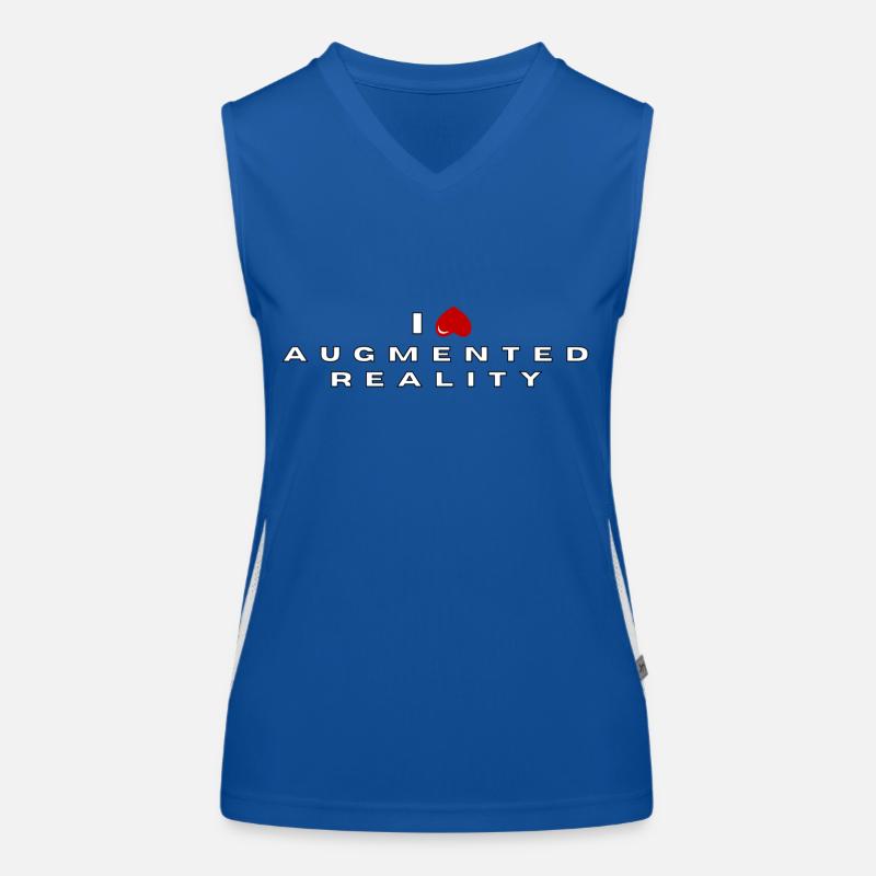 I hate Augmented Reality Women's Functional Contrast Tank Top