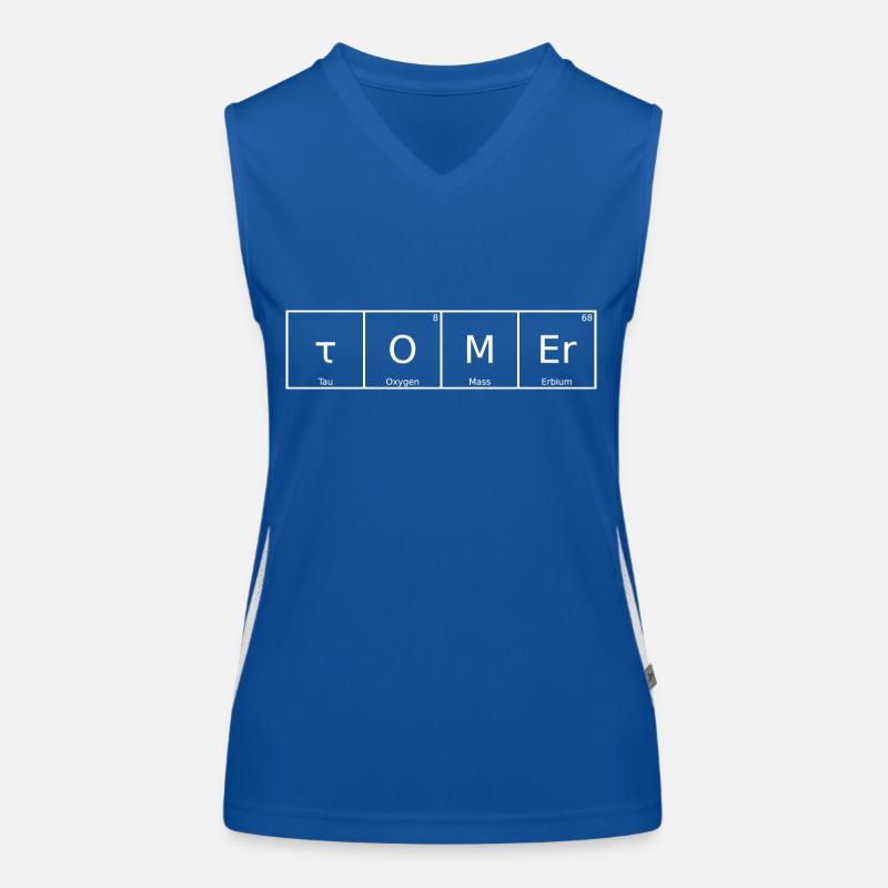 Tomer Name Vorname Chemie Periodensystem Elemente Funktionelles Kontrast-Tank Top für Frauen