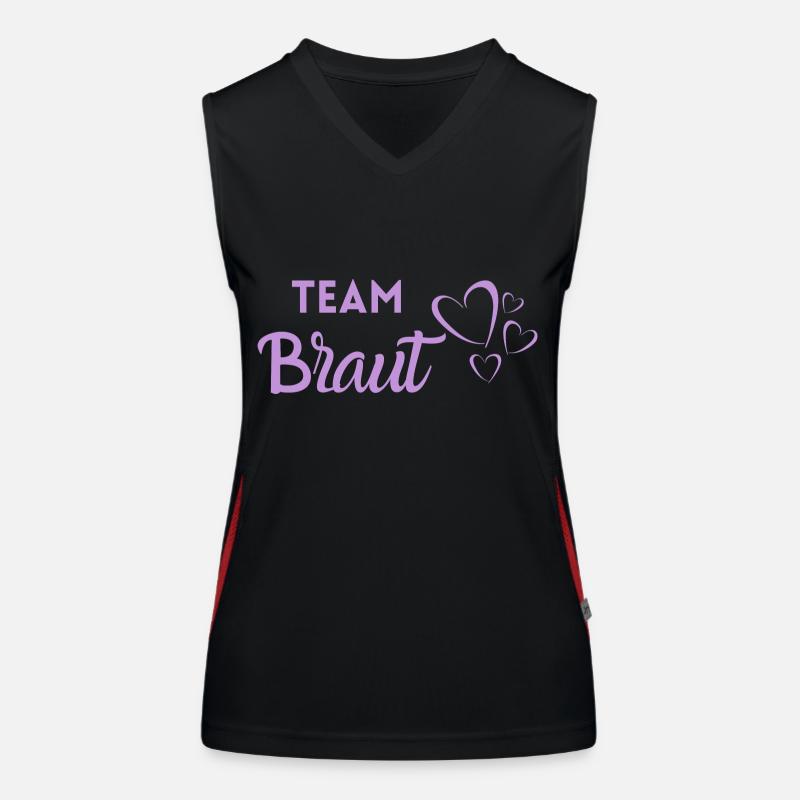 Team Braut Funktionelles Kontrast-Tank Top für Frauen