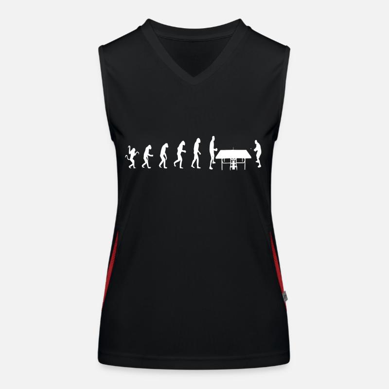 Tischtennis Evolution Sport Funktionelles Kontrast-Tank Top für Frauen